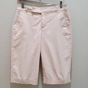 BANDOLINO BLU BERMUDA SHORTS, Sz  8, LIGHT PINK, COTTON/SPANDEX, STRETCHABLE